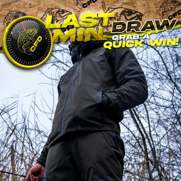 Last Min. Draw - Nash ZT Green Waterproofs or £90 cash