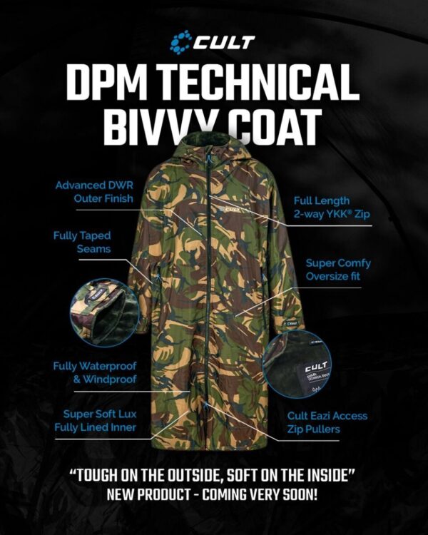 🩶🎟️ Cult Tackle DPM Technical Bivvy Coat Or £90 CASH!!! - Image 2